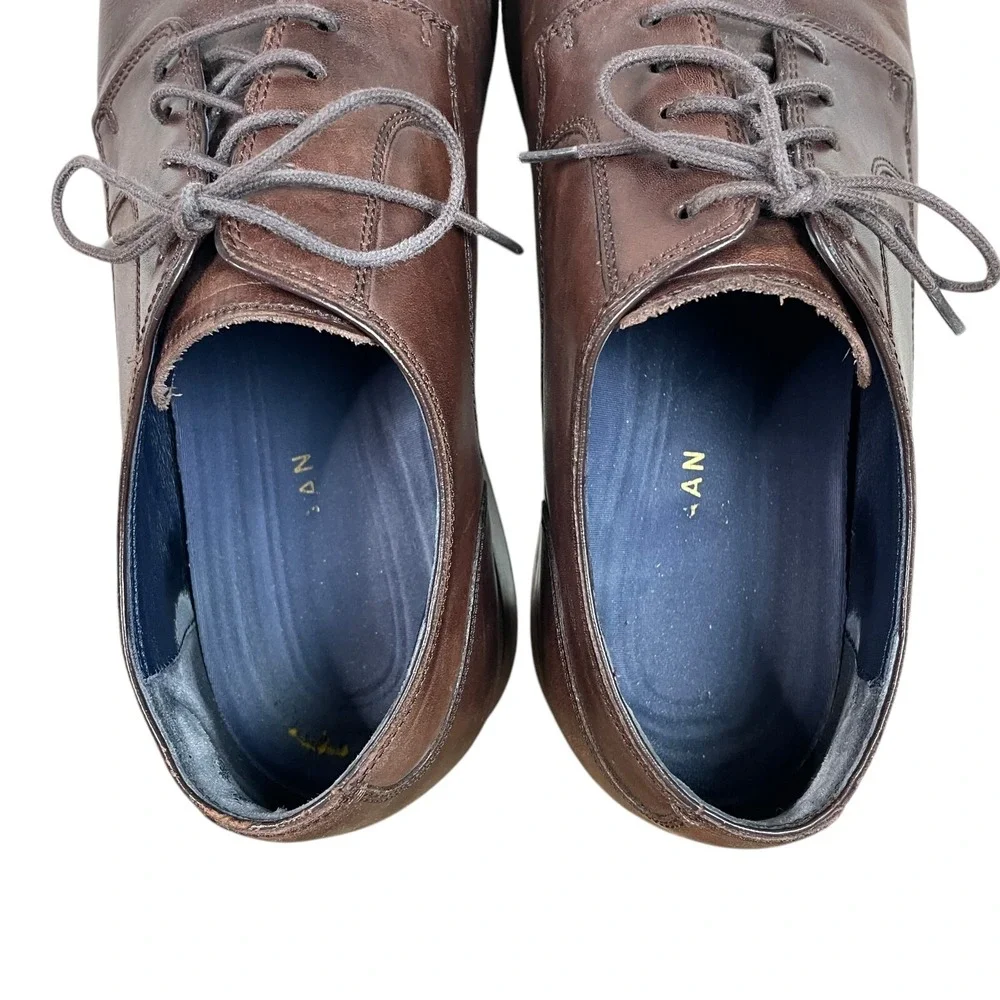 Cole Haan Mens Grand OS Warren Cap Toe Dress‎ Shoe 11.5M Brown Leather C25597
